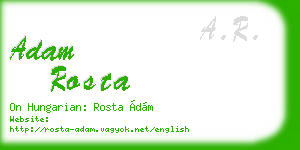 adam rosta business card